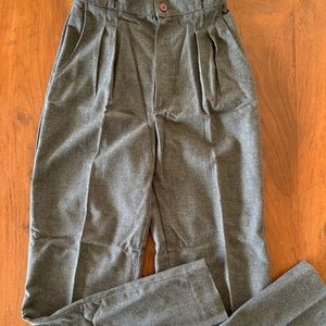 Vintage Amy Marsh Gray Wool Size 7 Slacks 1970s